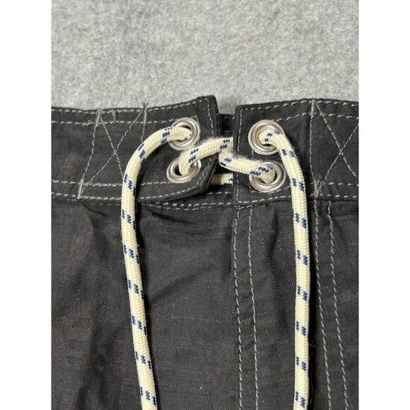 Tommy Bahama Swim Trunks Mens Large Relax Board Shorts Nylon Black Cargo - Picture 10 of 15